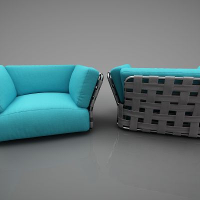 现代风格沙发3D模型