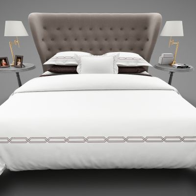 现代风格双人床