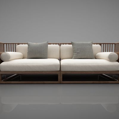 新中式风格双人沙发95(2016)