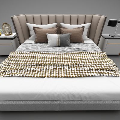 现代风格双人床