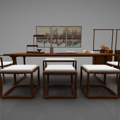 新中式风格书桌70(2016)