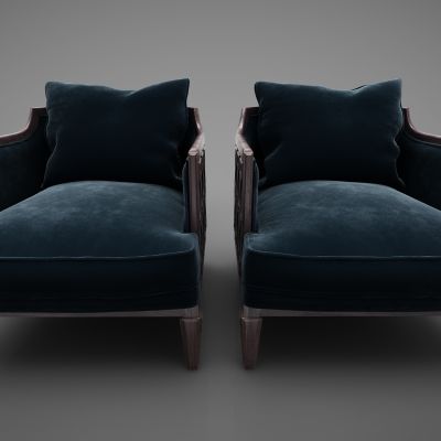 现代风格单人沙发