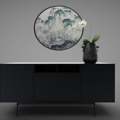 新中式风格装饰柜75(2016)