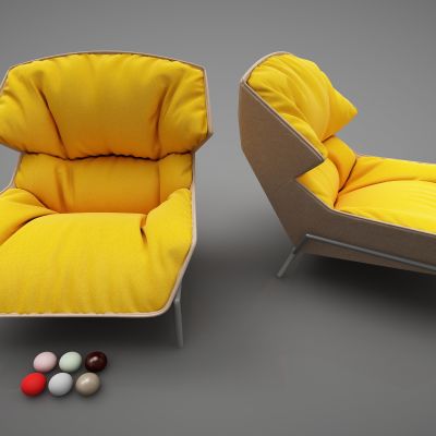 现代风格单人沙发