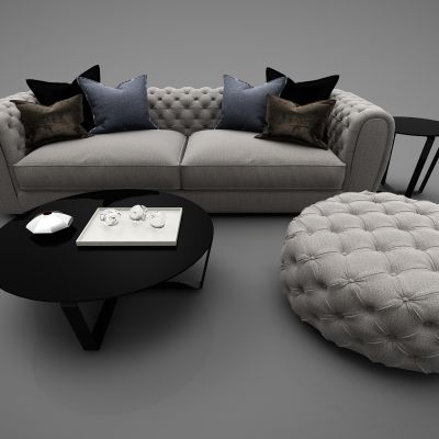 现代风格沙发3D模型