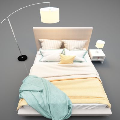 现代风格双人床