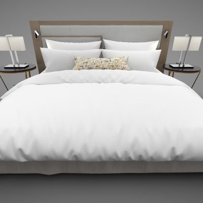 现代风格双人床