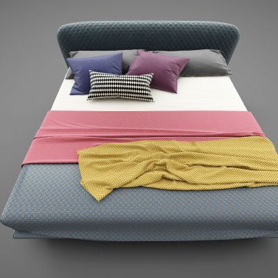 现代风格双人床