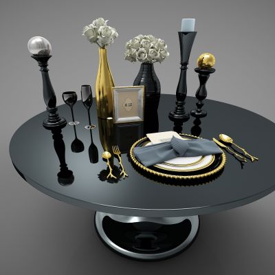 现代风格装饰台