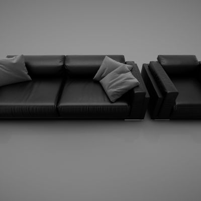 现代风格沙发3D模型