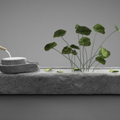 新中式风格园林景观小品00001163(2016)