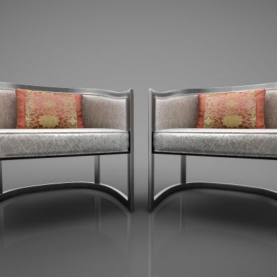 新中式风格单人沙发261(2016)