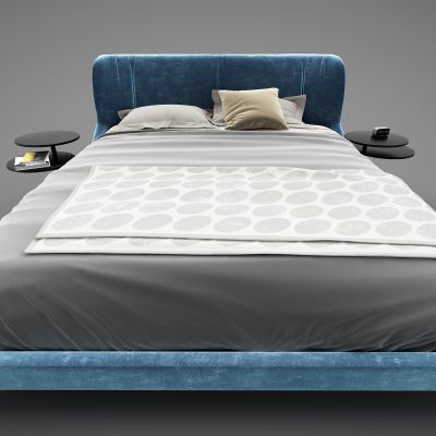 现代风格双人床