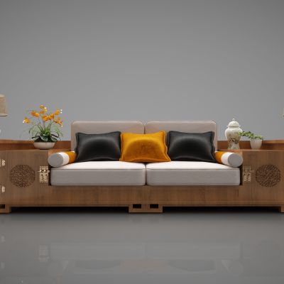 新中式风格双人沙发000011134(2016)