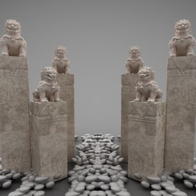 新中式风格雕塑摆件装饰品297(2016)