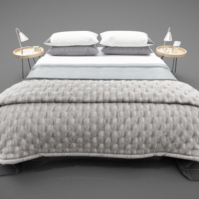 现代风格双人床