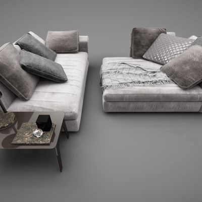 现代风格沙发3D模型