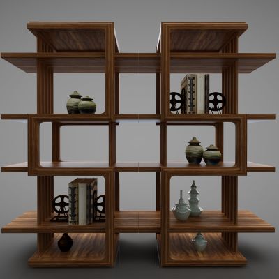 新中式风格装饰柜74(2016)