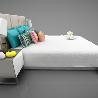 现代风格双人床