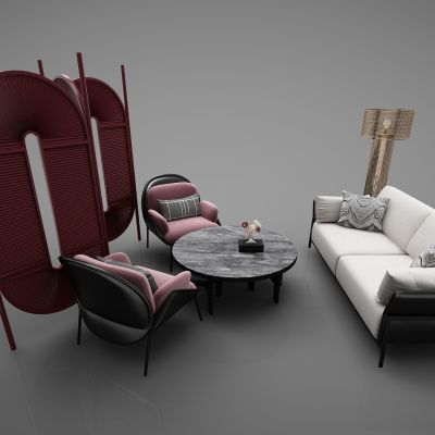 现代风格沙发3D模型