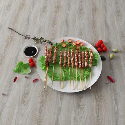 现代白菜 羊肉串 醋