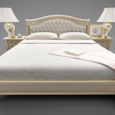 现代风格双人床