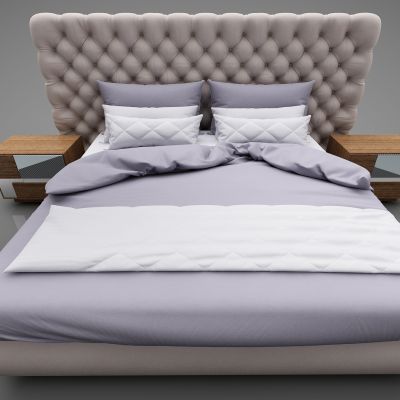 现代风格双人床