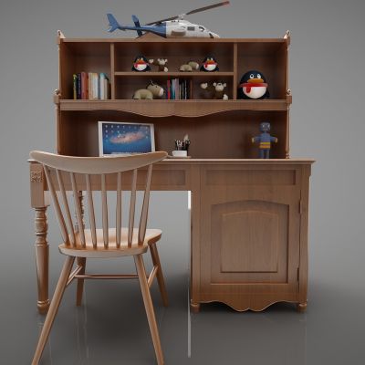 现代风格书桌柜