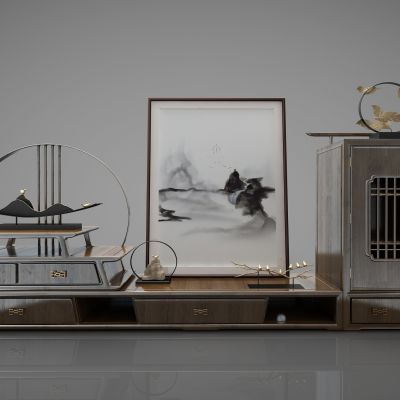 新中式风格装饰柜38(2016)