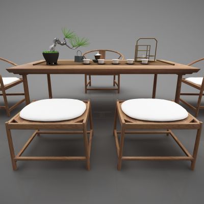 新中式风格禅意茶桌66(2016)