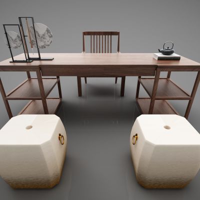 新中式风格书桌78(2016)