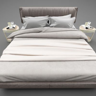 现代风格双人床