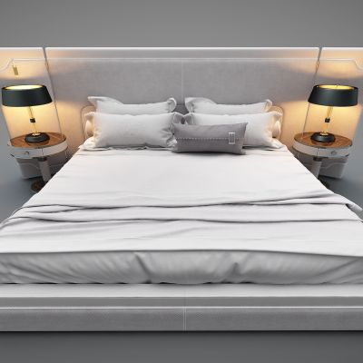 现代风格双人床