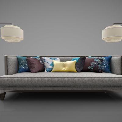 新中式风格多人沙发268(2016)