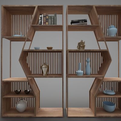 新中式风格装饰柜51(2016)