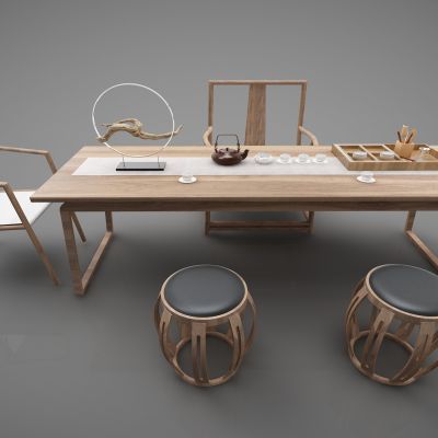 新中式风格茶桌83(2016)