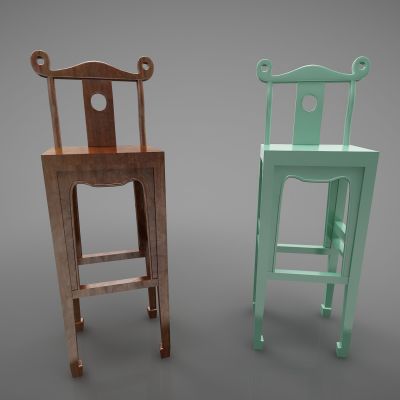 新中式风格吧椅256(2016)