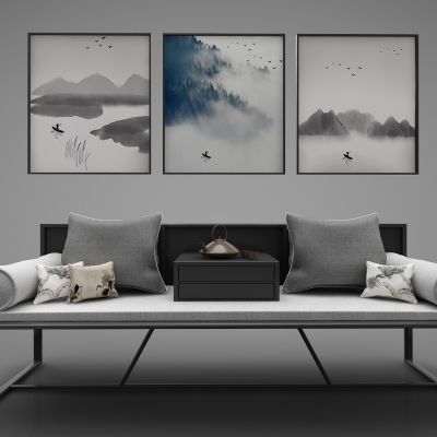 新中式风格双人沙发93(2016)