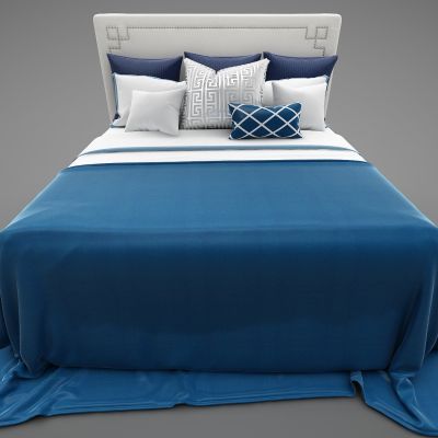 现代风格双人床