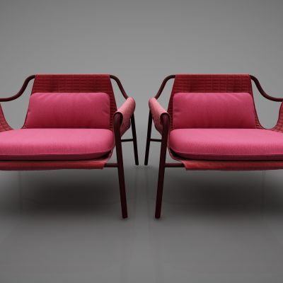 现代风格沙发3D模型