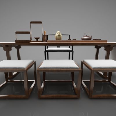 新中式风格书桌00001125(2016)