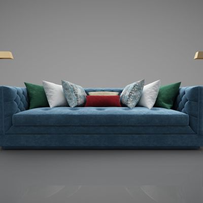 新中式风格双人沙发233(2016)