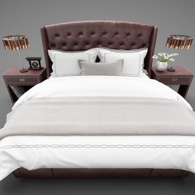 现代风格双人床