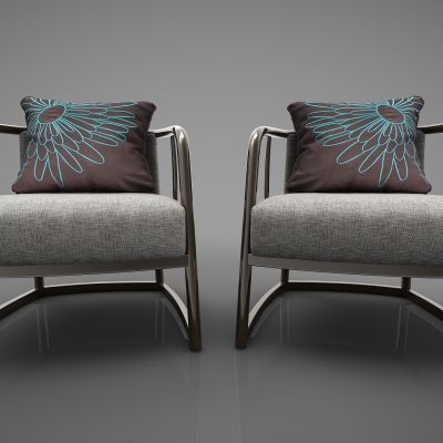 新中式风格单人沙发266(2016)