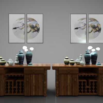 新中式风格装饰柜71(2016)