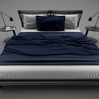 现代风格双人床