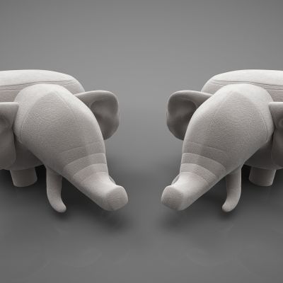 现代风格动物沙发