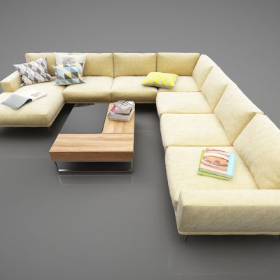 现代风格沙发3D模型