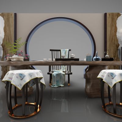 新中式风格茶桌86(2016)