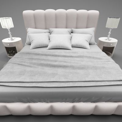 现代风格双人床